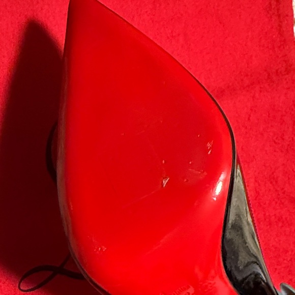 Christian Louboutin Black Patent Leather Heels - used once - Picture 6 of 7